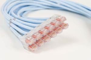 Photos and description of installation materials - structured cabling from Commscope.